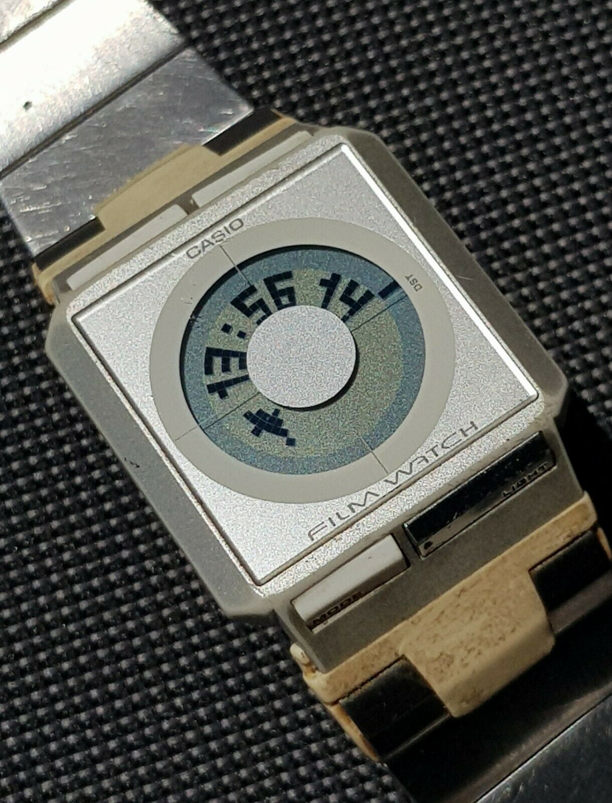 casio フィルムウォッチ FS-02 動作品 1516 Vintage Casio FS-02 Digital Film Watch World Time Data Bank