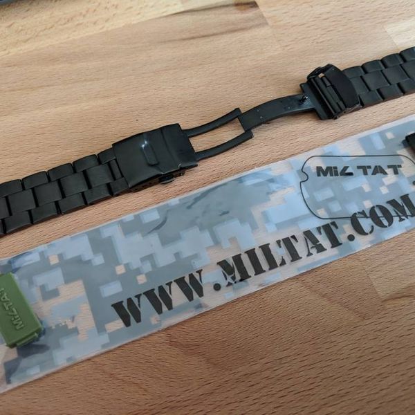 FS Strapcode 22mm, pvd black, straight end, Super Oyster bracelet