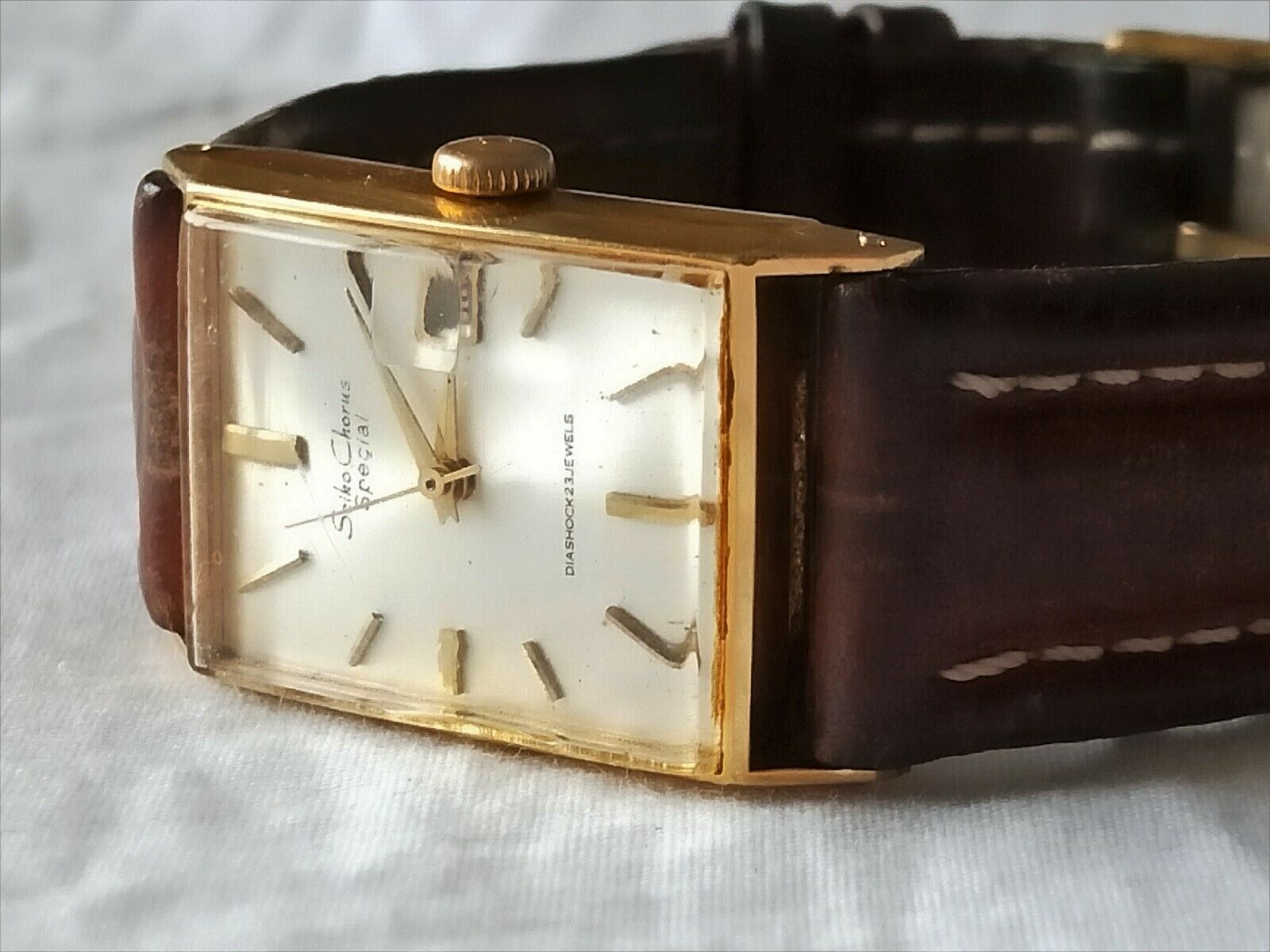 BCランク】動作OK seiko chorus Diashock 21Jewels セイコー