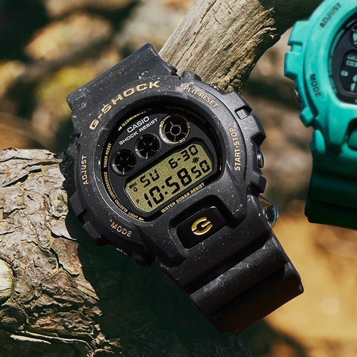 高級素材使用ブランド CASIO G-SHOCK クォーツ DW6900WS-1JF 腕時計