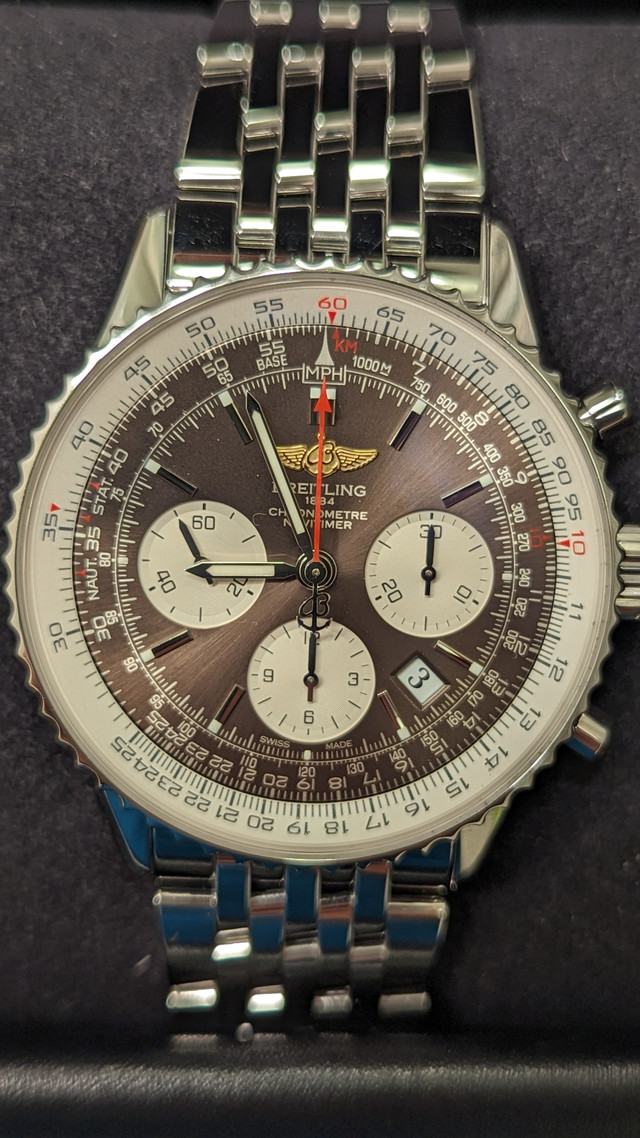 Breitling Navitimer 01 Panamerican Bronze LE Just Received a Full Service Mint Condition WatchCharts Marketplace