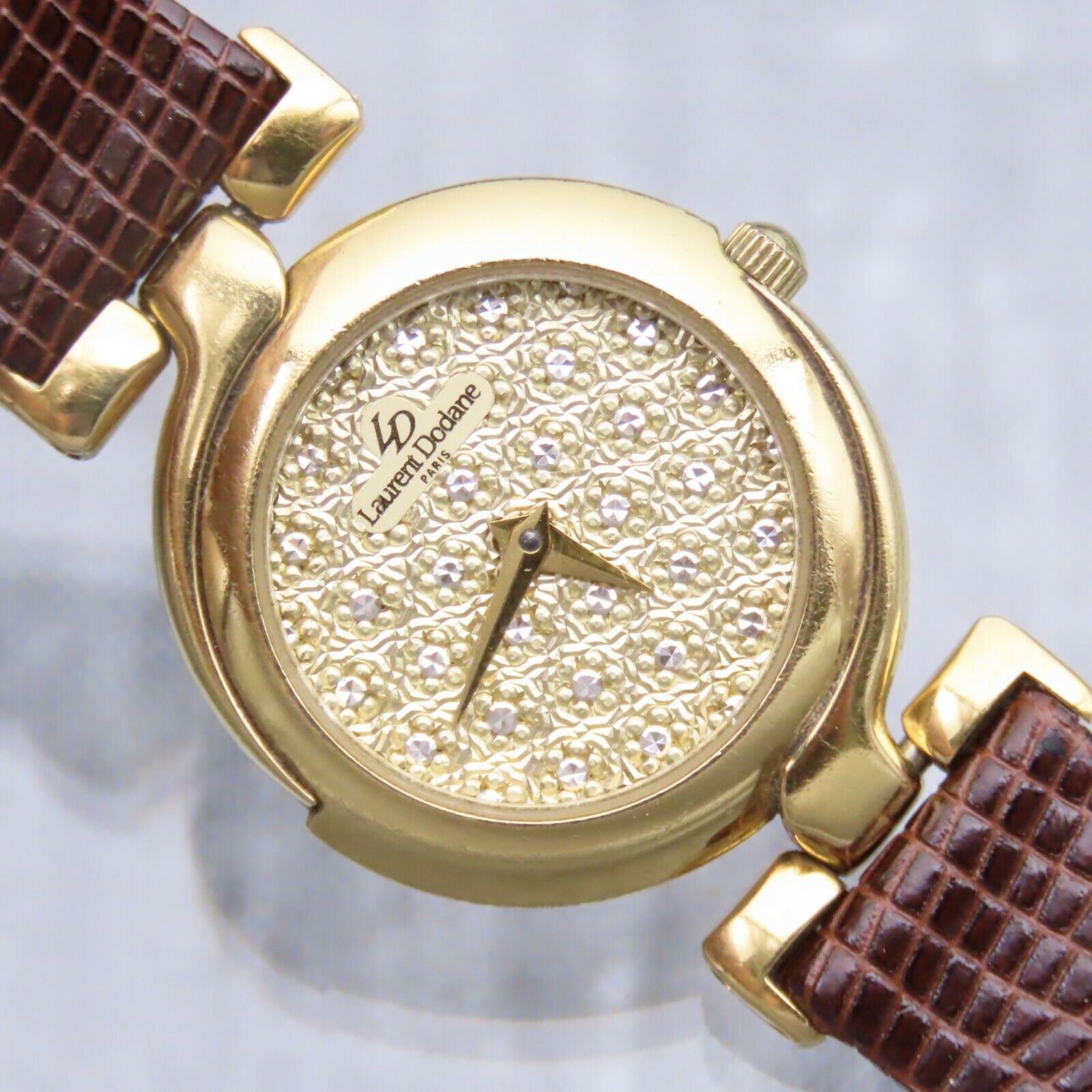 Vintage LAURENT DODANE PARIS Ladies Wristwatch 18K Plated Vintage LAURENT DODANE PARIS Ladies Wristwatch 18K Plated