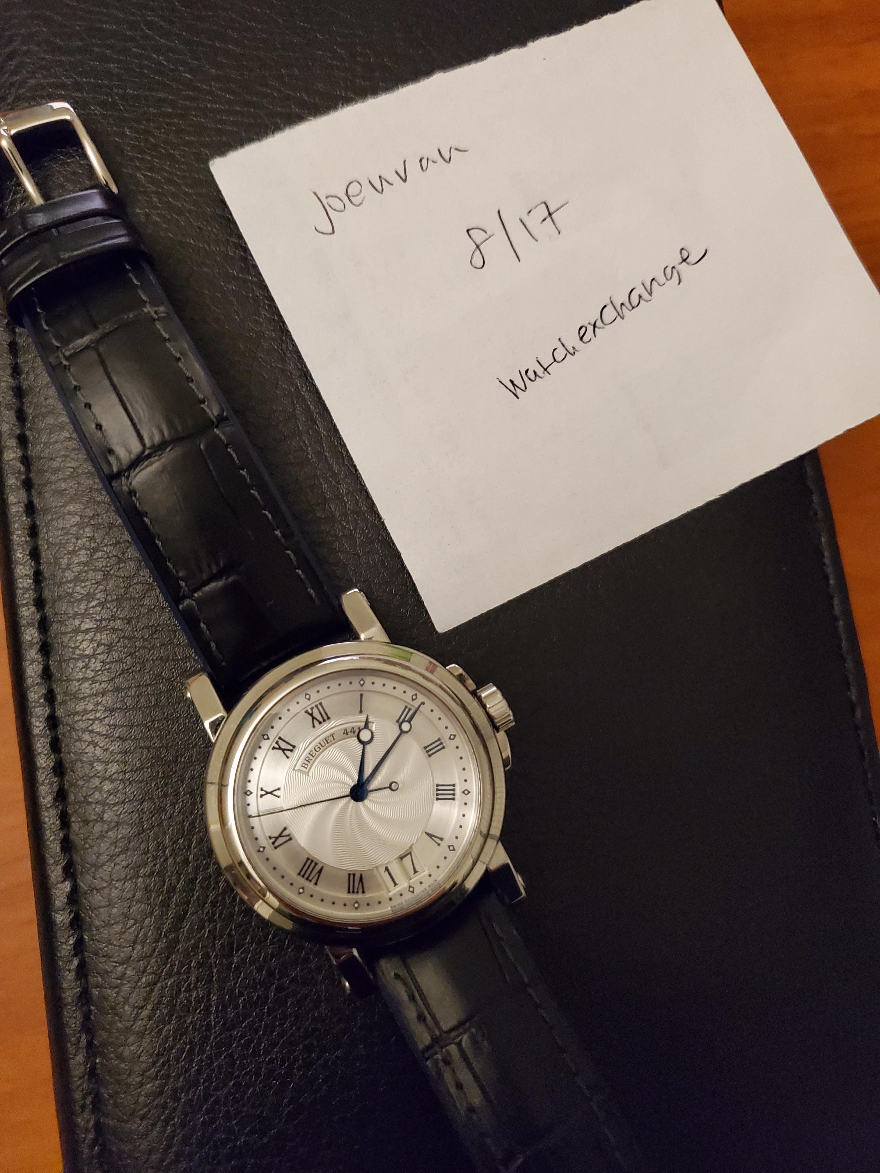 WTS Breguet Marine Big Date 5817 Silver Dial Complete