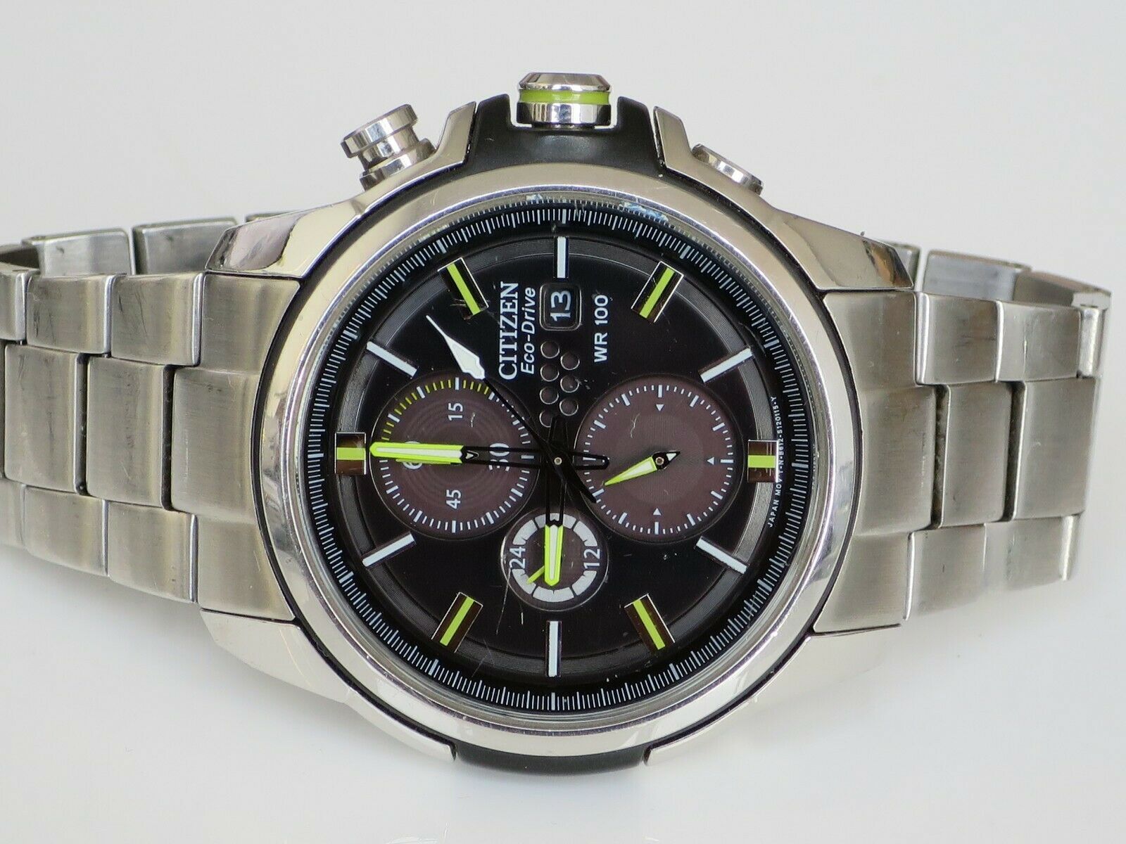 Wristwatches Citizen Citizen eco-drive wr 100 chronograph for Citizen Eco  Drive Spares Or Repairs 