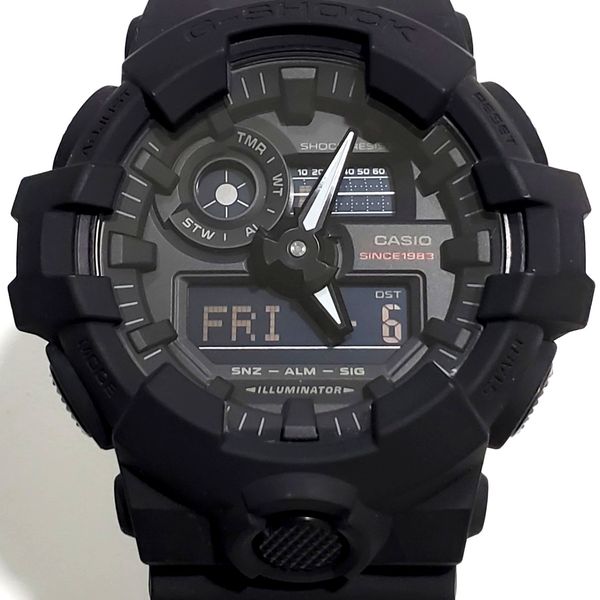 CASIO G-SHOCK GA-735A 35th Anniversary Black Resin Quartz Analog ...