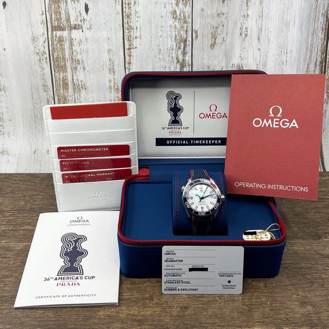 FS: OMEGA Seamaster Planet Ocean 600M  America's Cup Prada Watch Box  and Papers | WatchCharts