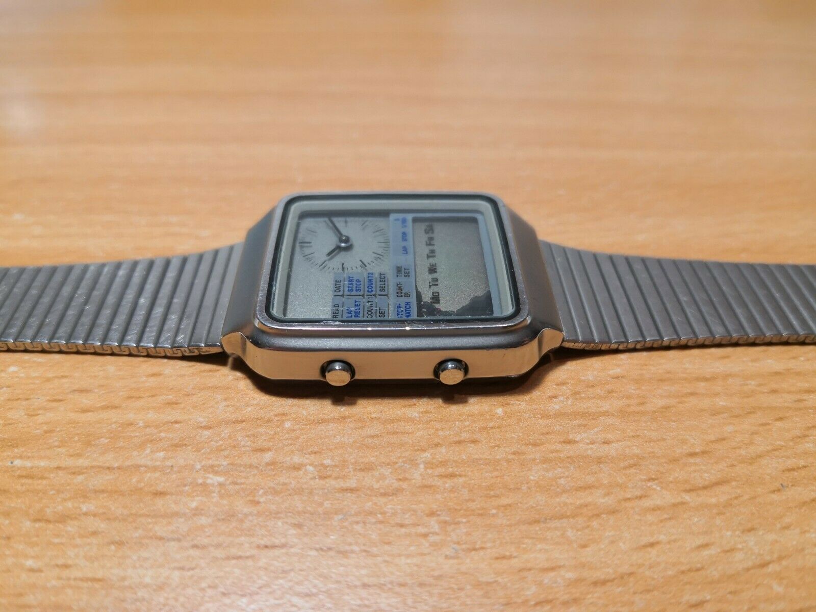 Seiko H127-500A vintage ana digi watch stainless steel case