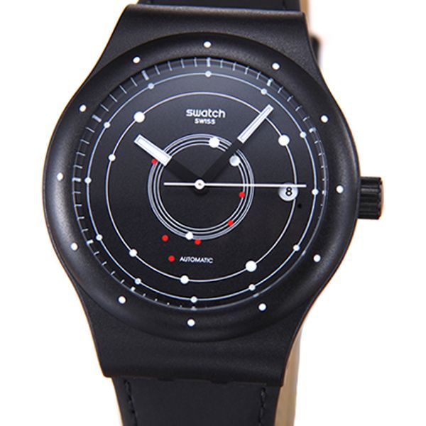 Swatch clock SWATCH men's watch ORIGINALS SISTEM 51 BLACK SUTB400 ...