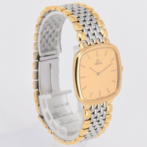 Auth OMEGA Deville 1451/439 GP/SS Square Quartz Men's Watch Auth OMEGA Deville 1451/439 GP/SS Square Quartz Men's Watch