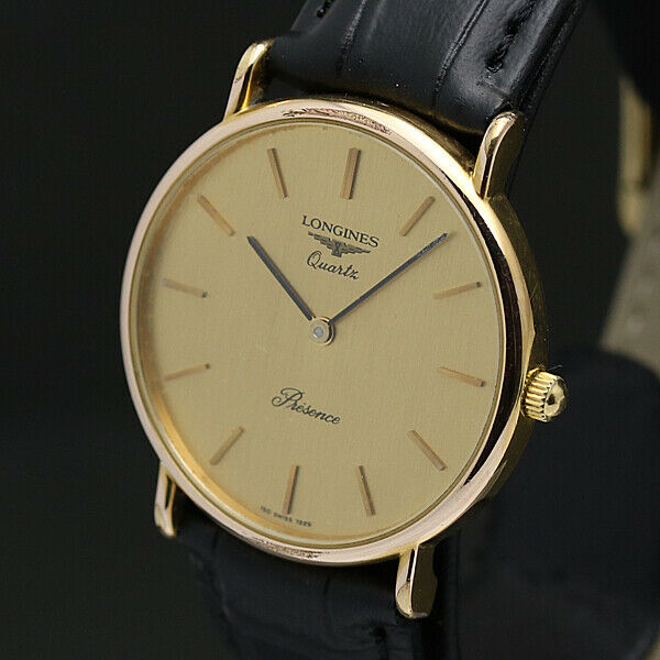 LONGINES Watch Presence 150 7229 Quartz 18K Gold Plated