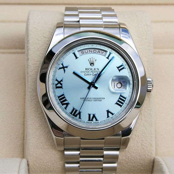 FS: Rolex 218206 DAY DATE II PLATINUM 41MM WATCH | WatchCharts