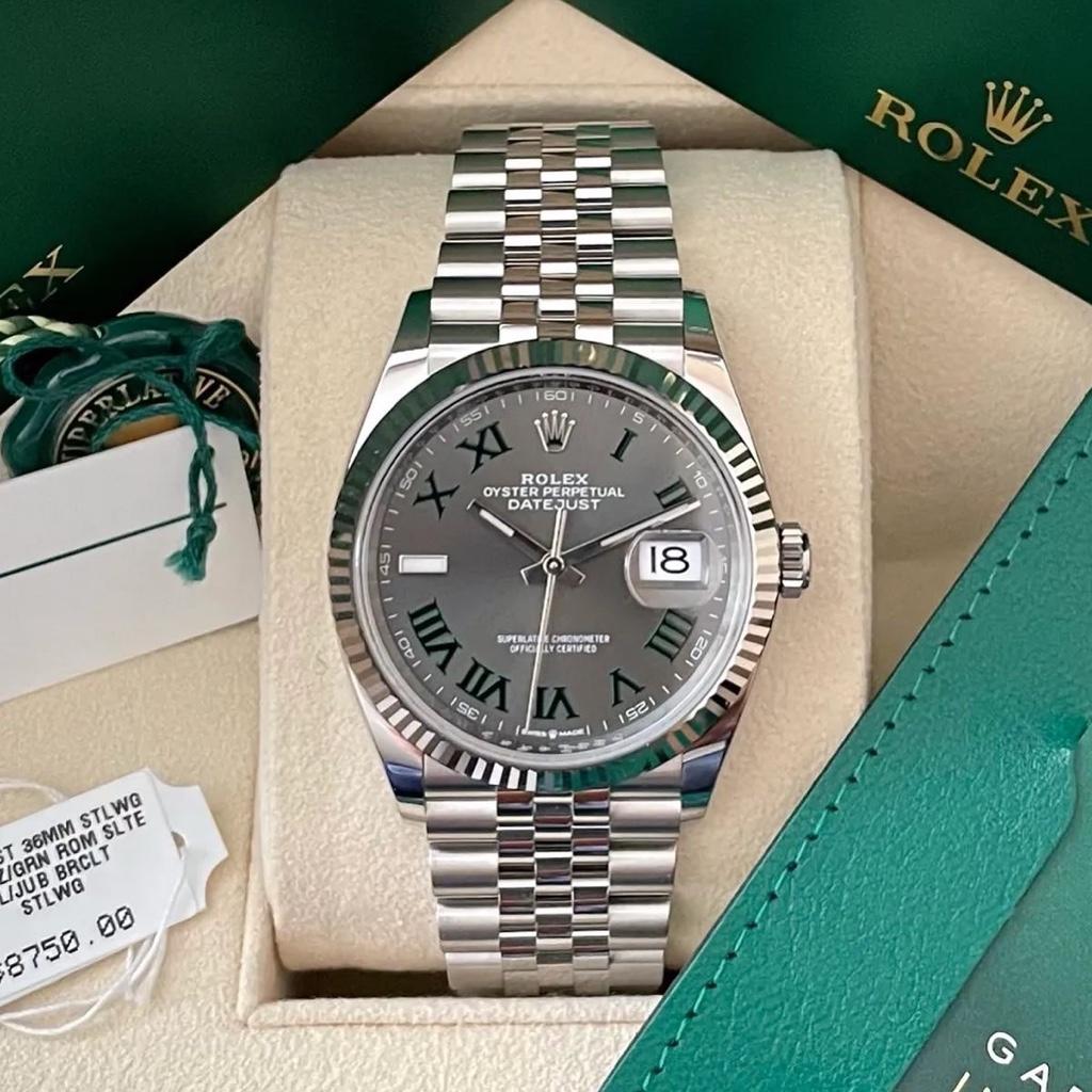 Rolex Datejust 36mm | 126234 Wimbledon Dial - Like New Full Set ...