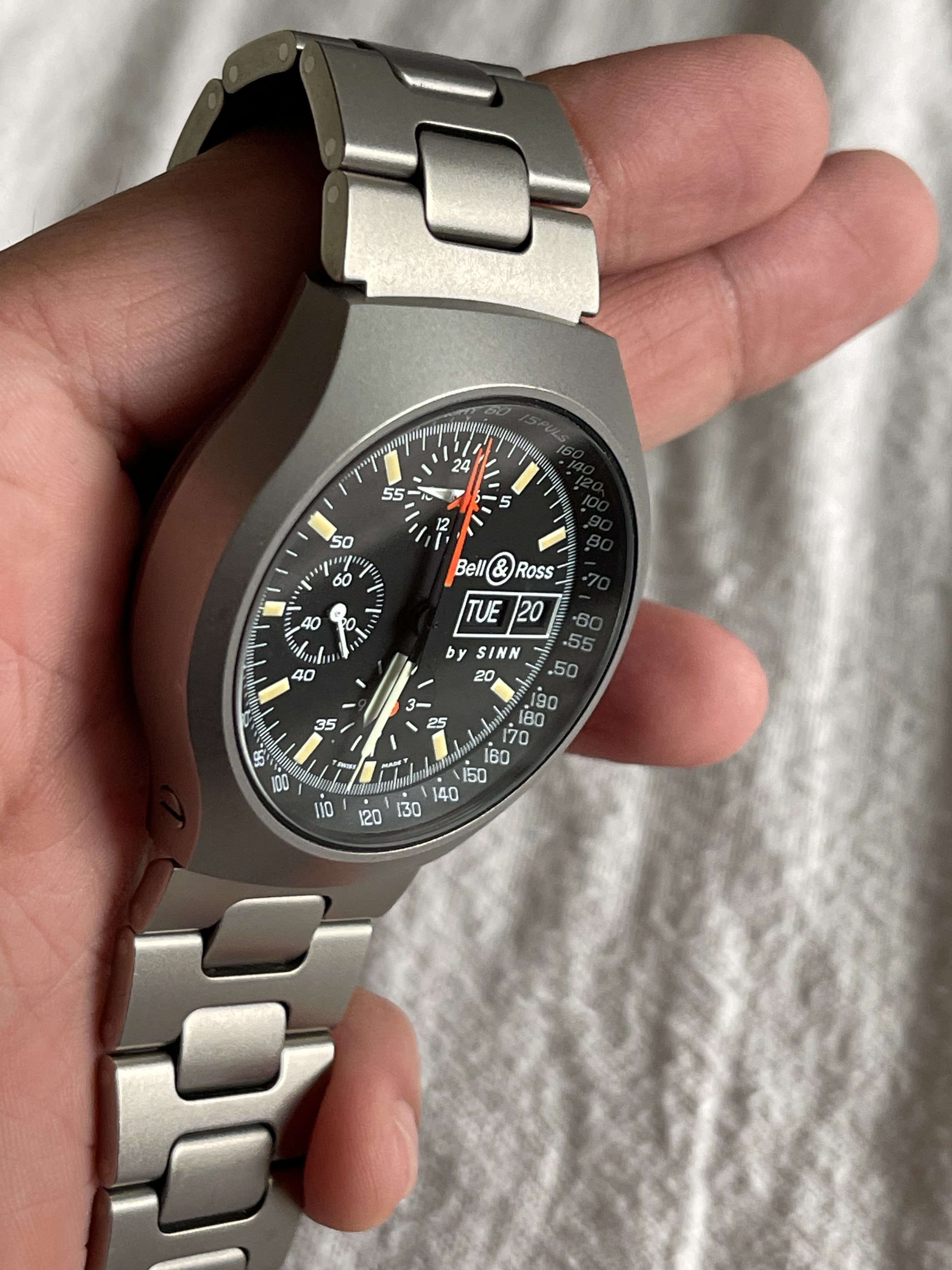 FSOT Bell Ross by Sinn Space 2 Titanium Chronograph Lemania 5100