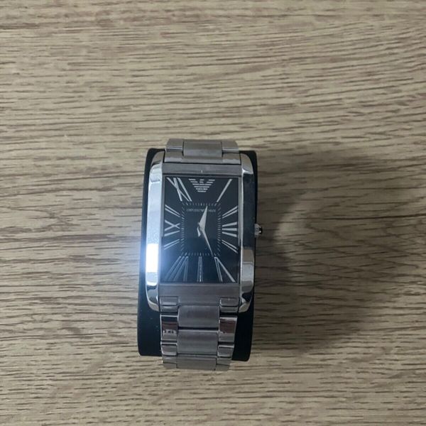 Emporio Armani Rectangular Bracelet Mens Watch | WatchCharts Marketplace