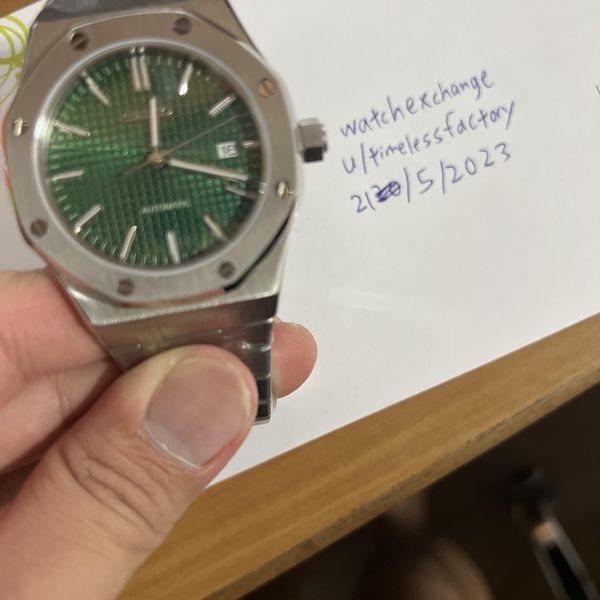 [WTS] Seiko Mod Green AP Style waffle dial mod | WatchCharts Marketplace