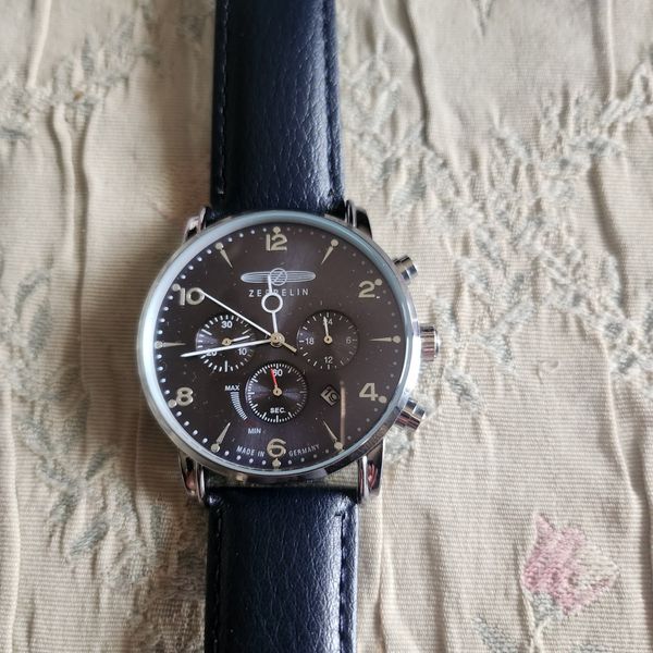 Zeppelin 8662-3 New Captains Line Automatico Orologio Uomo 43mm 5ATM