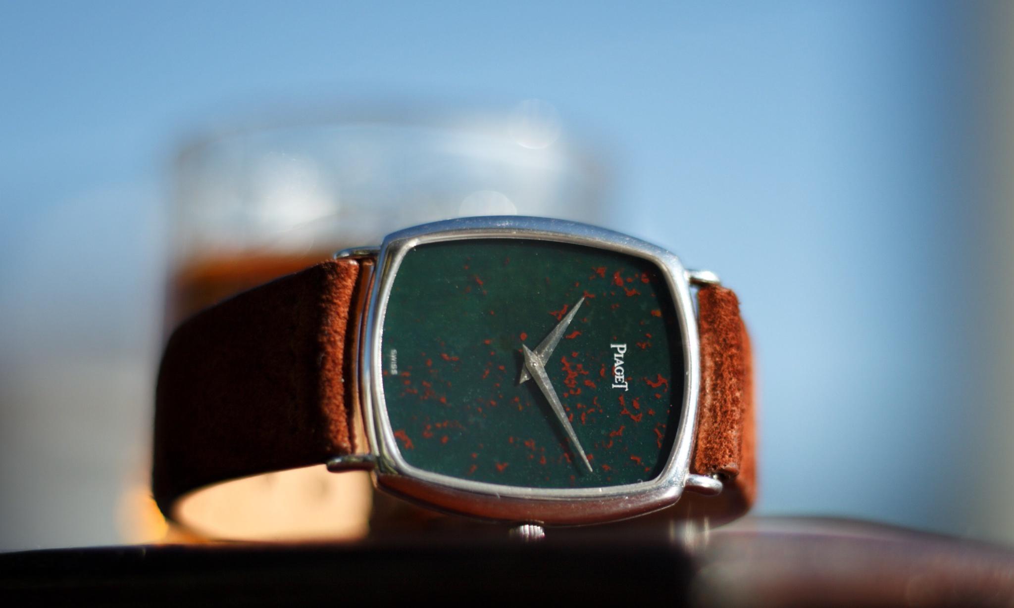 WTS Piaget ref. 9742 circa 1970 with Jasper Bloodstone Dial and