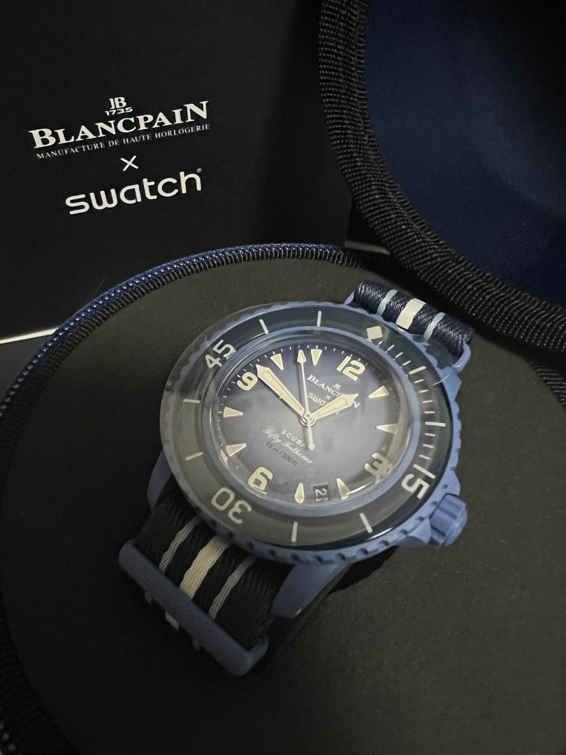 Swatch x Blancpain Atlantic Ocean Blue WatchCharts Marketplace