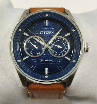 Citizen Eco-Drive Leather Mens Watch BU4020-01L