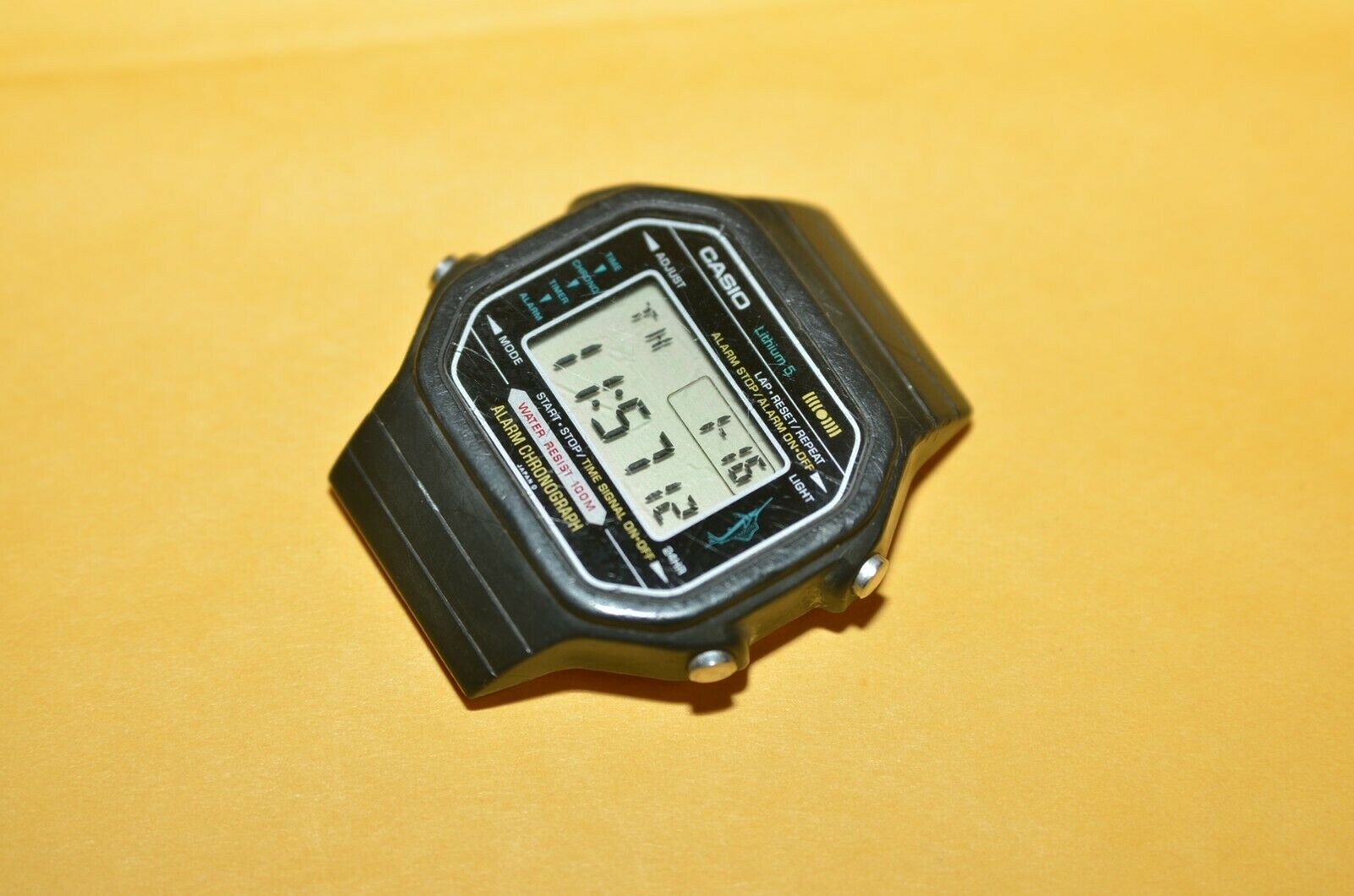 Vintage Casio 106 H-110 Marlin Digital Men's Full Working 