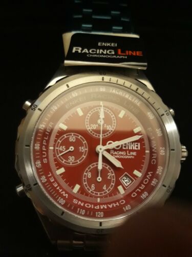 ENKEI RACING LINE Chronograph Sport Watch Red EK-001-R