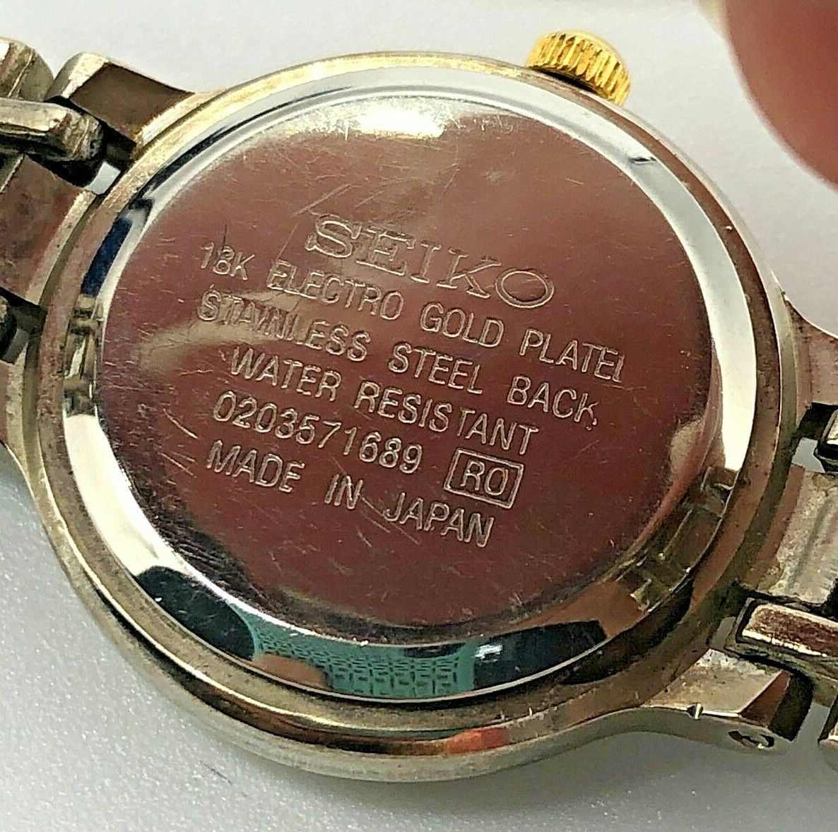 Vintage 18kt Electro Gold Plate SEIKO Womens Quartz WR Watch 020357 1689  WORKS | WatchCharts