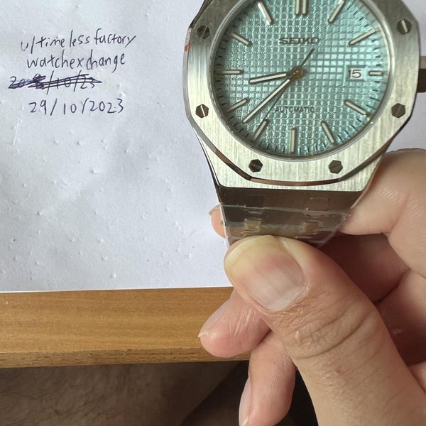 [WTS] Seiko Mod ICY Blue AP Style waffle dial mod *NEW PRODUCT ...