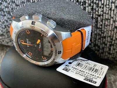 Tissot T Touch II Multifunction Orange Stainless Steel Watch T047