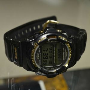 CASIO GS-100 G-SHOCK GIEZ BLACK/GOLD TITANIUM WATCH RARE VINTAGE