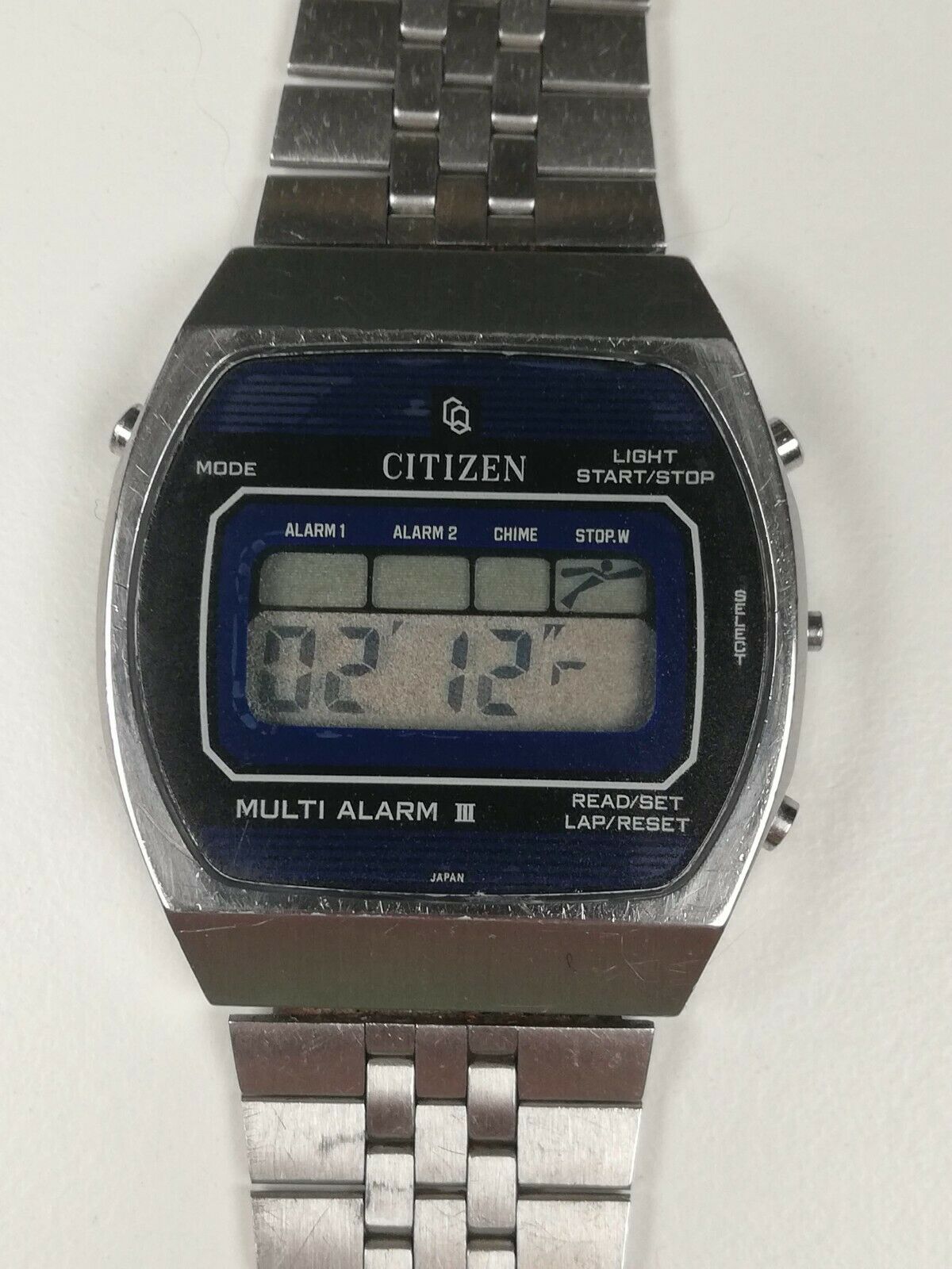 CITIZEN MULTI ALARM III - 3 Vintage Retro Digital LCD Watch