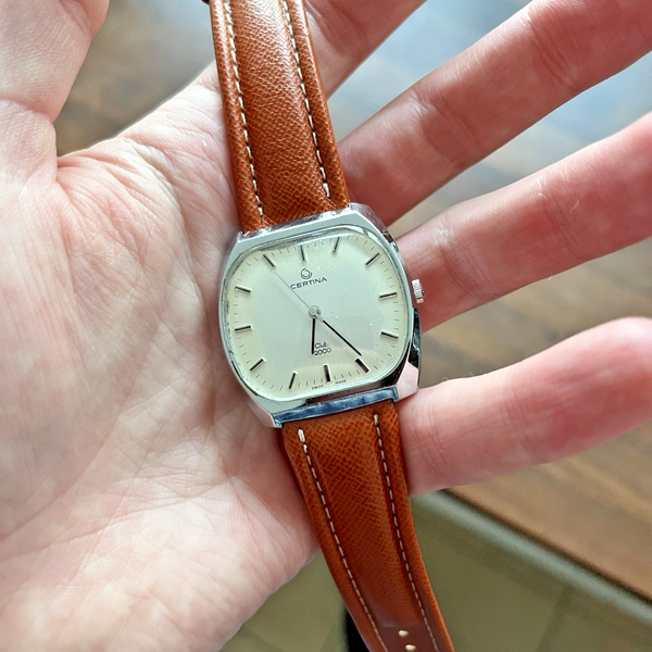 Montre Vintage Certina Club 2000 - Calibre 25-66 Mécanique - Boîtier Doré 35mm (années 1950) - Occasion