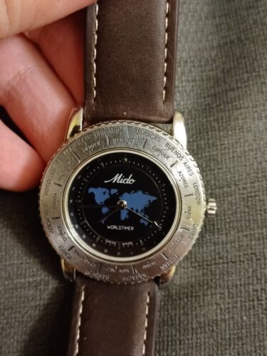 Mido WorldTimer World Timer 5200 Swiss Made Mens Watch Night Mido WorldTimer World Timer 5200 Swiss Made Mens Watch Night