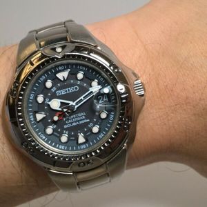 【希少】SEIKO ダイバー チタン scuba GMT 8F58-0020 希少】SEIKO ダイバー チタン scuba GMT 8F58-0020 - メルカリ
