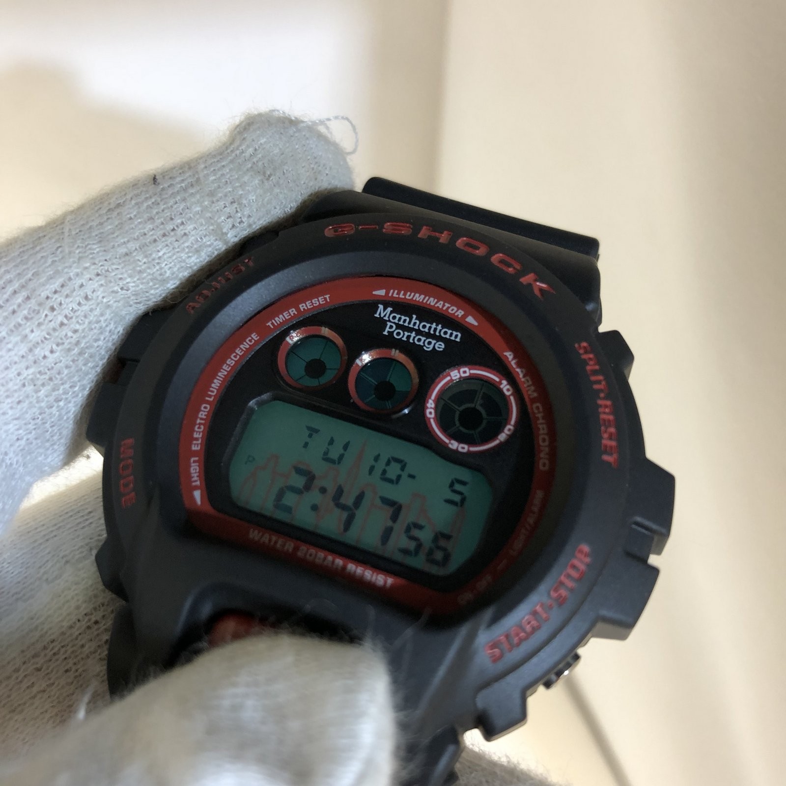 G-SHOCK G-SHOCK CASIO Casio watch DW-6900FSMP-1GJCU Manhattan Portage 30th  anniversary collaboration overseas limited Japan not yet released Third  Digital Quartz Black Red Men's Good Condition Rare Rare Boxed T Higashi  Osaka Store