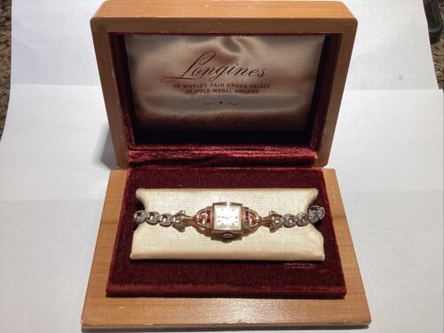 Longines 14k Gold Antique Womens Watch Worlds Fair Grand Prize