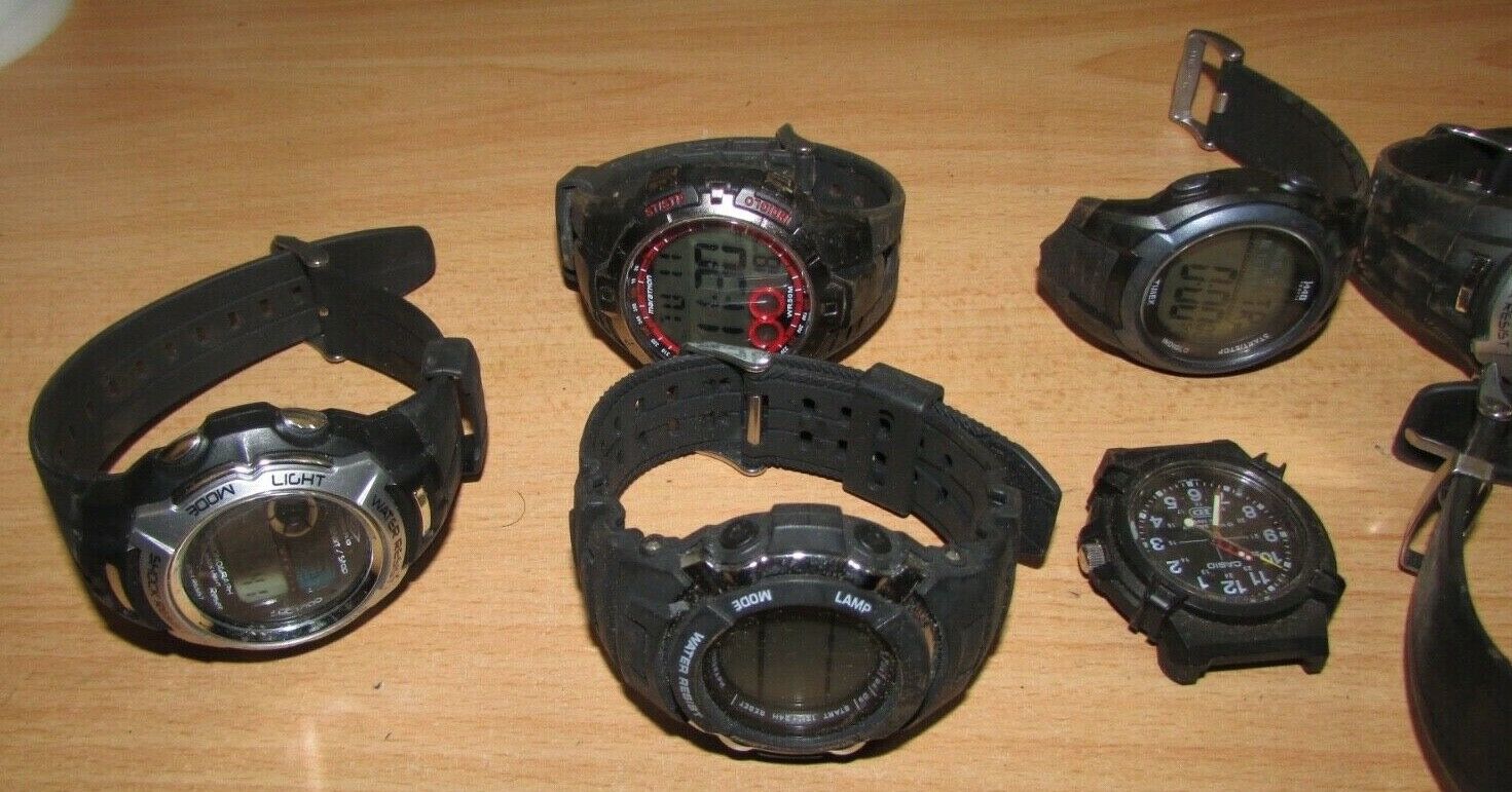 Job lot of 9 x Watches Casio Lorus Umbro etc WatchCharts