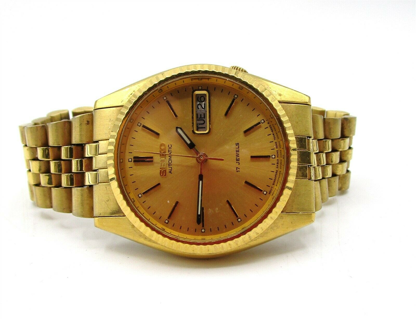 Seiko Automatic 7009-3119 Day Date 17 Jewels Watch Runs CB327 | WatchCharts