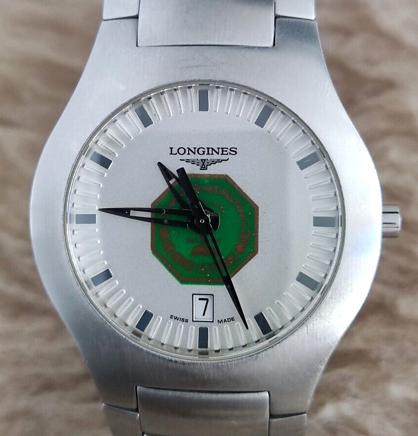 RARE Longines OPPOSITION Rare logo L3.617.4 All Stainless Steel