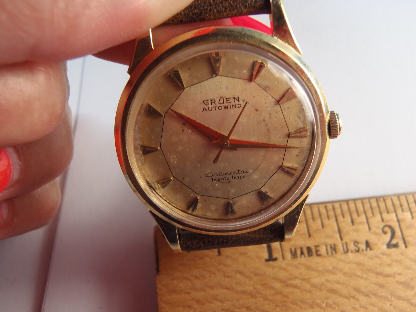 Gruen sales continental watch