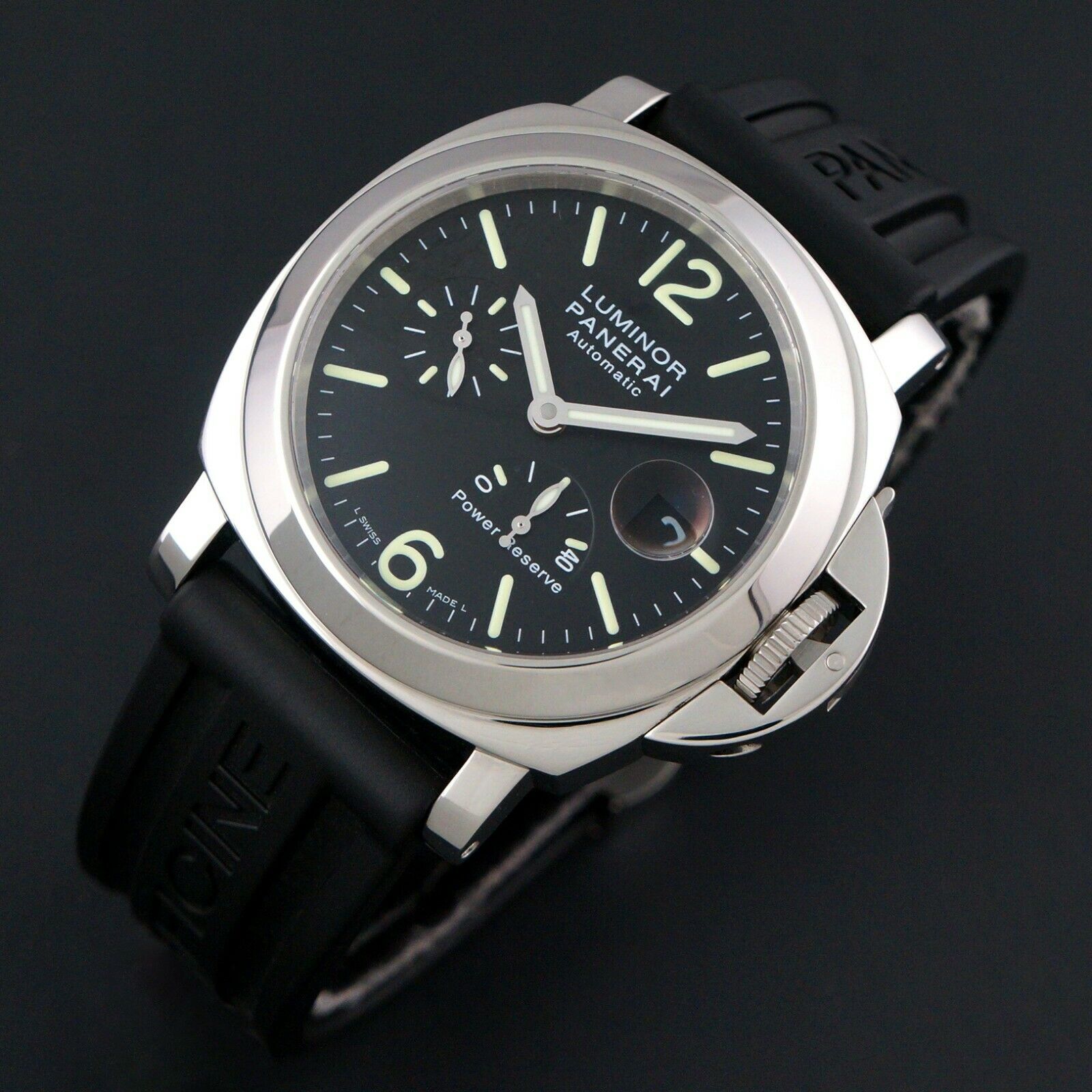 Stunning Panerai OP 6635 Luminor PAM 90 Power Reserve Man s Watch