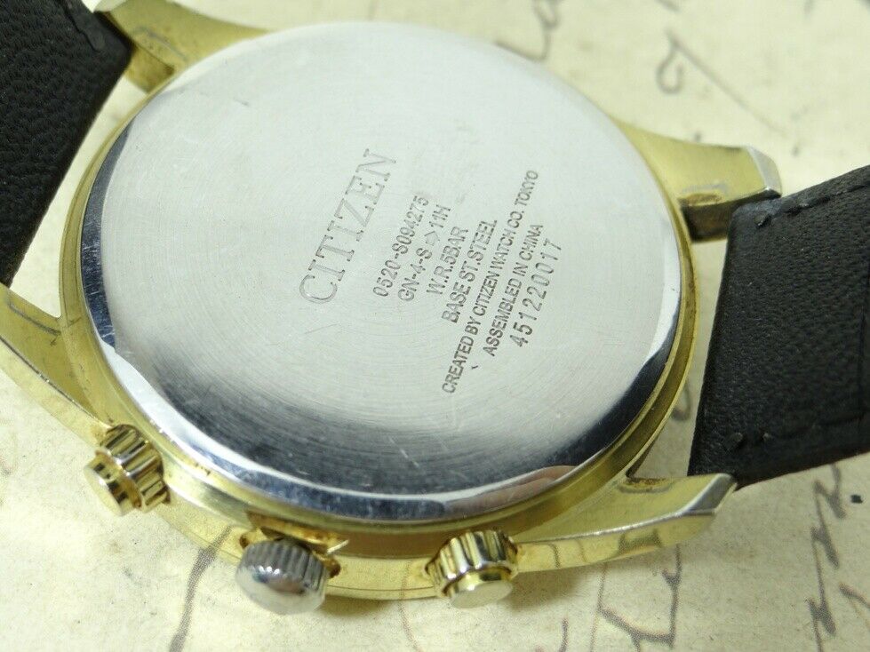 CITIZEN CHRONOGRAPH 0520-S09475 GN-4-S-11H QUARTZ DATE MEN'S WATCH