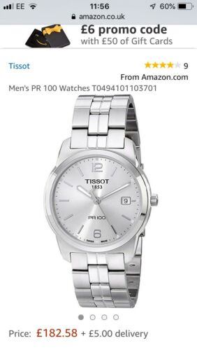 TISSOT PR100 Roman Numbers Watch T049.410.B WatchCharts Marketplace