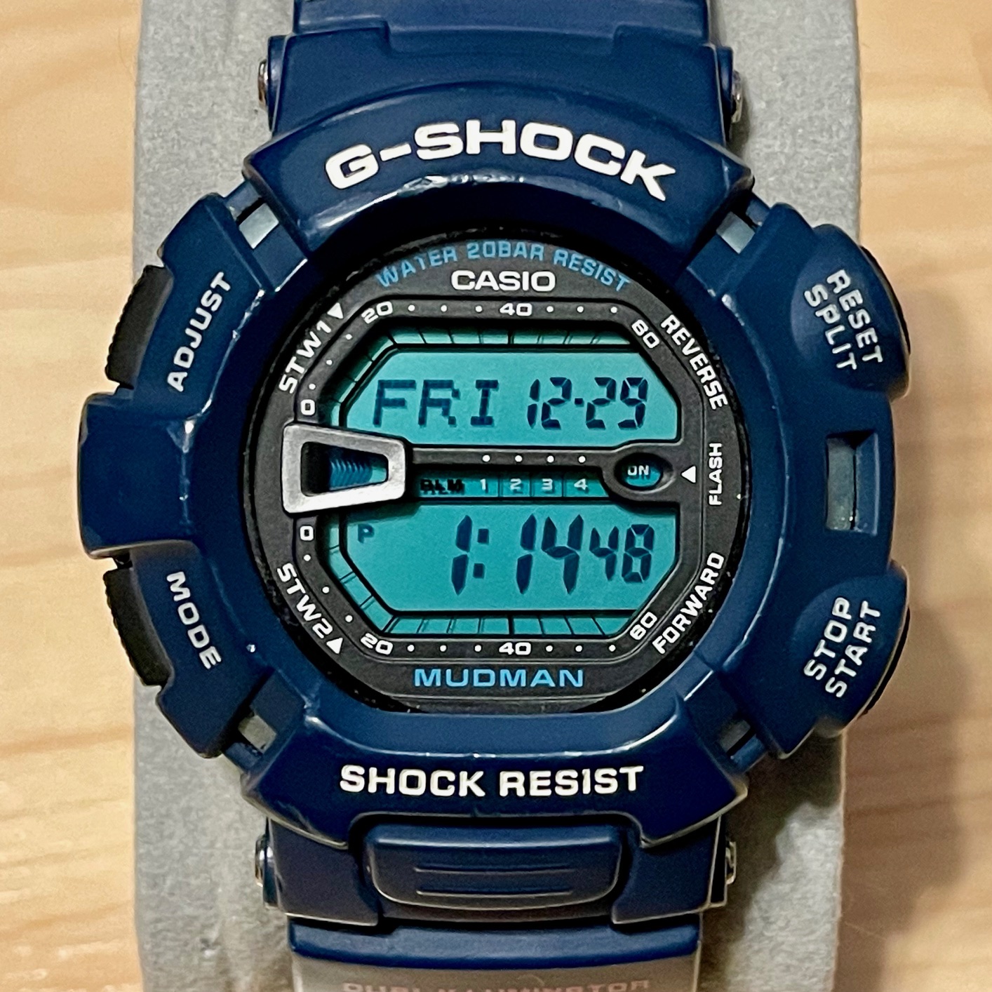 Gショック G-9000MX MUDMAN ブルー 時計 RARE NOS Casio G-shock Mudman Watch G9000MX Red for sale