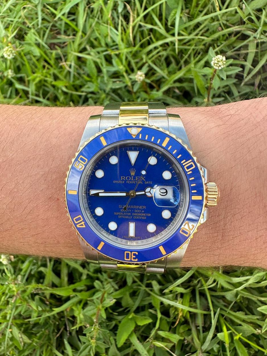 FSOT Rolex Submariner 8k yellow gold and stainless steel 116613LB