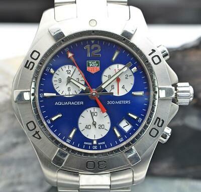 Tag Heuer Aquaracer Blue 42mm Stainless Steel Chronograph CAF1112