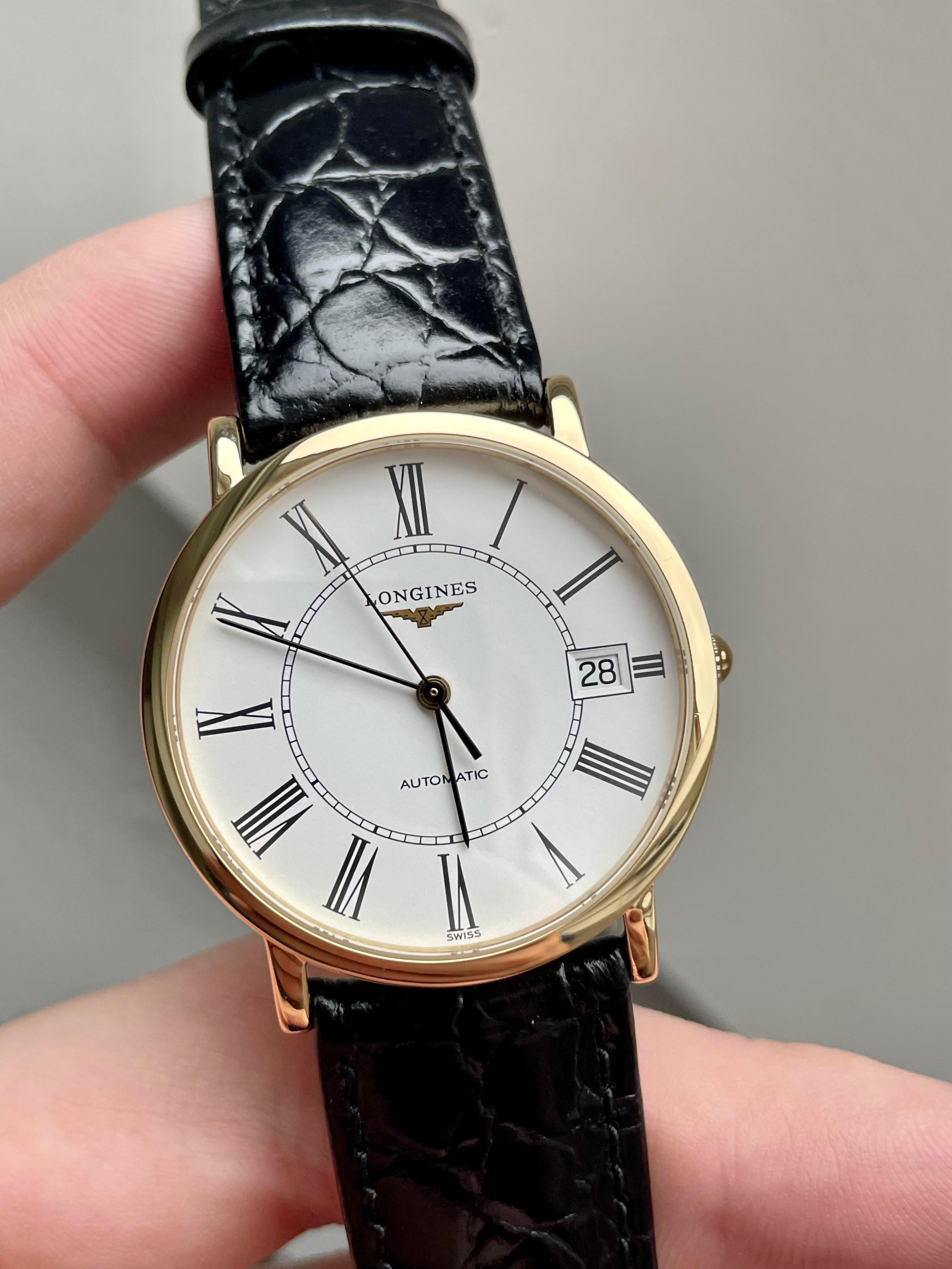 WTS Longines Pr sence L4.778.6 Automatic Solid 18K Gold Dress