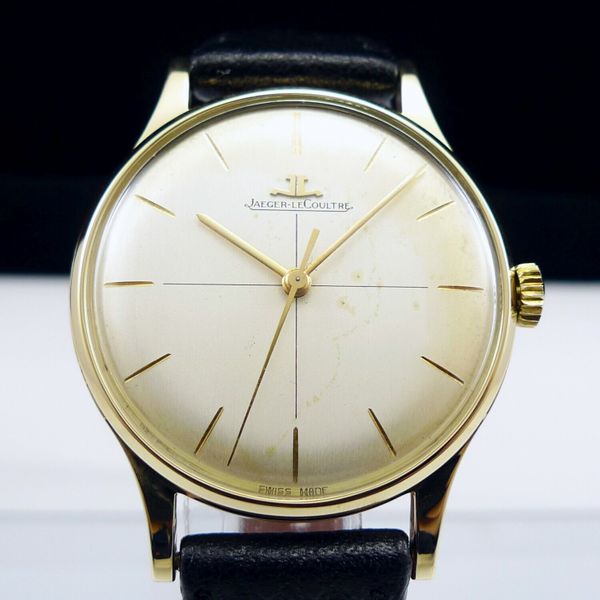 JAEGER LE COULTRE JLC Calatrava SOLID 14K GOLD cal. 800/C VINTAGE 1961 ...