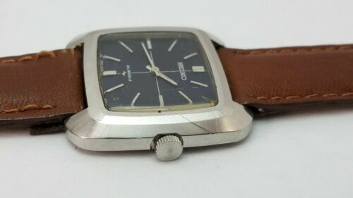 Vintage SEIKO Chariot 24 Jewels Manual Wind Watch 2559-7000 w/Blue