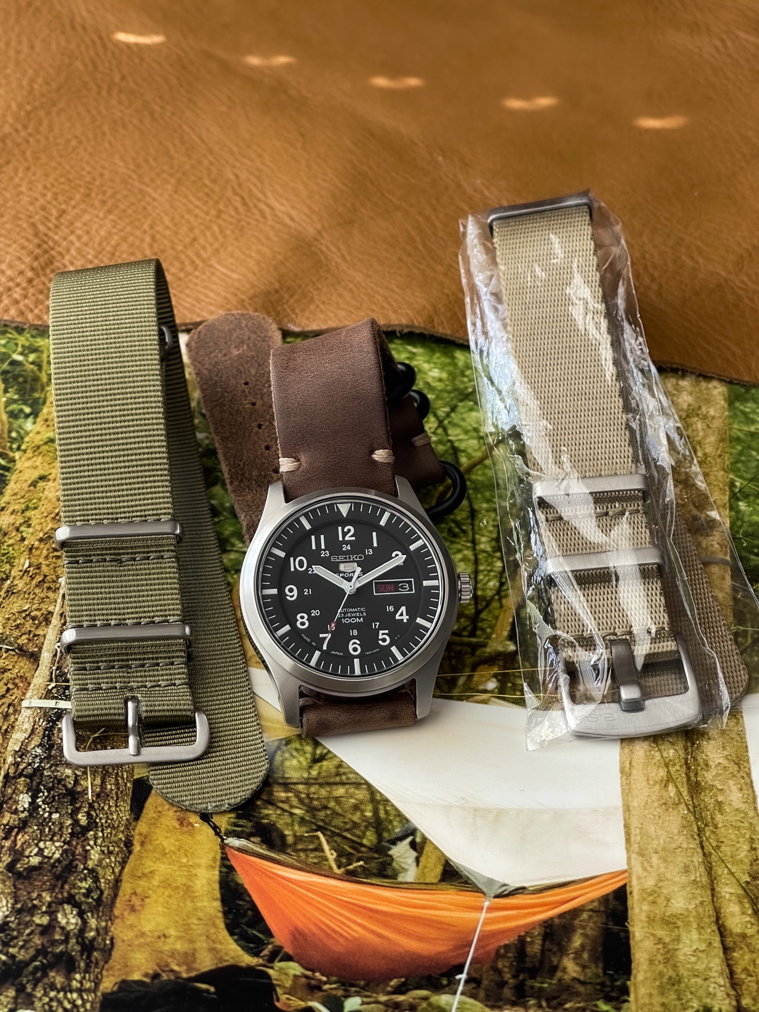 WTS] Seiko SNZG13J1 with NH36, handmade Horween leather