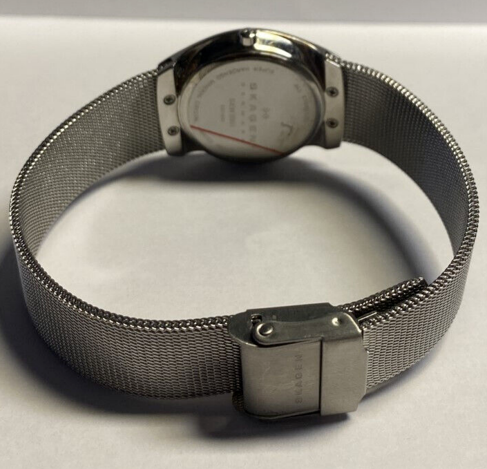 Skagen Asta Silver and Rose Dial Stainless Steel Mesh Ladies  display picture 1